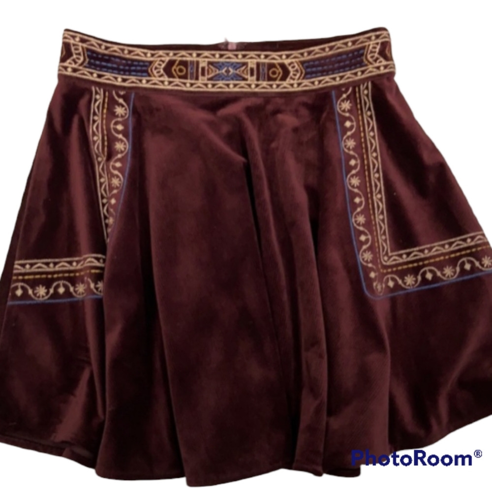 Velvet Maroon Celtic Flying Tomato Skirt